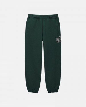 Calças Stussy SPORT SWEATPANT Verdes Escuro | 14697-BJQX