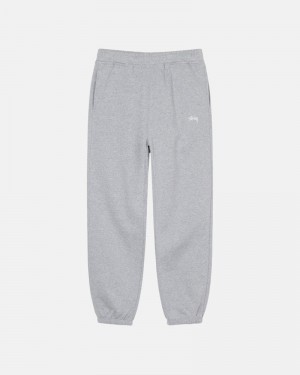 Calças Stussy STOCK LOGO SWEATPANT Cinzentas | 41860-UACY