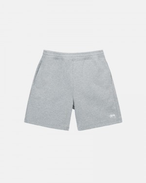 Calças Stussy STOCK LOGO SWEATSHORT Cinzentas | 25893-YTZM