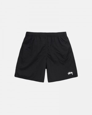 Calças Stussy WATER SHORT STOCK Pretas | 69124-CJBQ