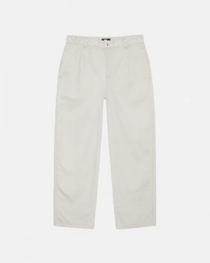 Calças Stussy WORKGEAR TROUSER TWILL Branco | 49276-PNXD