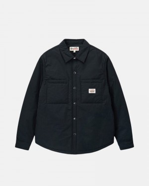 Camisas Stussy PADDED TECH OVER Pretas | 72485-HISP