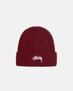 Chapéu Stussy CUFF BEANIE STOCK Vermelhas | 31247-THIV