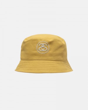 Chapéu Stussy DEEP BUCKET HAT SS LINK Douradas | 34561-XUMK