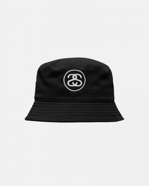 Chapéu Stussy DEEP BUCKET HAT SS LINK Pretas | 63510-MHSL