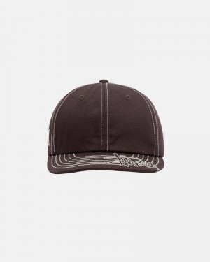 Chapéu Stussy LOW PRO BASIC STITCH STRAPBACK Marrom | 04765-JCKO