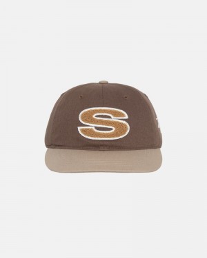 Chapéu Stussy LOW PRO CHENILLE S SNAPBACK Marrom | 12735-TRKQ