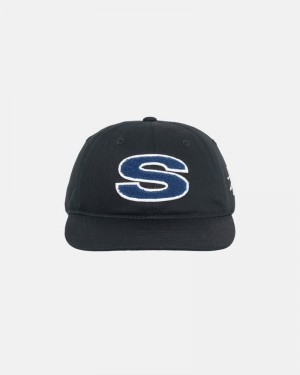 Chapéu Stussy LOW PRO CHENILLE S SNAPBACK Pretas | 93421-HSWG