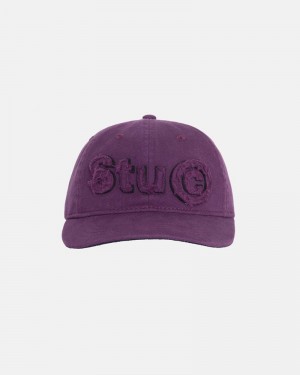 Chapéu Stussy LOW PRO COPYRIGHT APPLIQUE STRAPBACK Roxo | 07853-SCHW