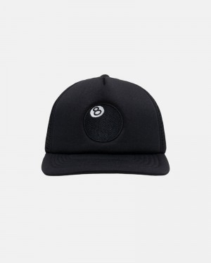 Chapéu Stussy TRUCKER 8 BALL SNAPBACK Pretas | 89751-JMCE