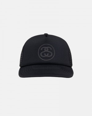 Chapéu Stussy TRUCKER SS-LINK SNAPBACK Pretas | 64789-AMTN