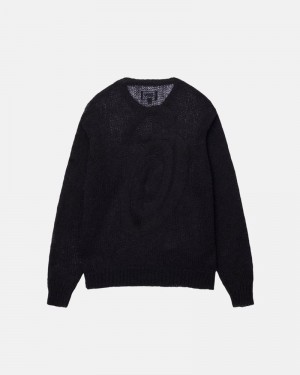 Knitted Stussy S LOOSE KNIT Pretas | 81697-APEF