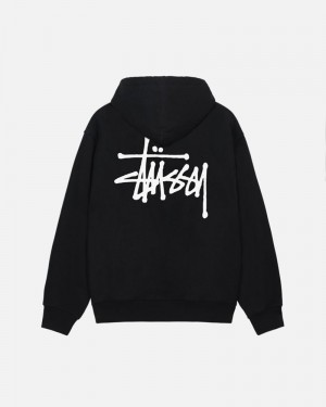 Moletom Stussy BASIC HOODIE Pretas | 57398-EYFW