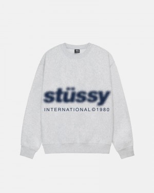 Moletom Stussy BLUR CREW Cinzentas | 47958-TYHS