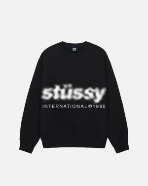 Moletom Stussy BLUR CREW Pretas | 59734-LGWI