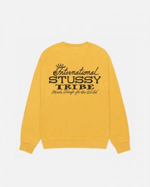 Moletom Stussy IST CREW PIGMENT DYED Laranja | 54078-VUQT