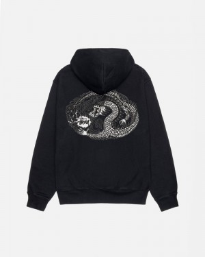 Moletom Stussy MOSAIC DRAGON HOODIE PIGMENT DYED Pretas | 60725-WKAN