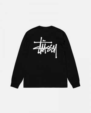 Tops Stussy BASIC LS Pretas | 84960-HKNZ