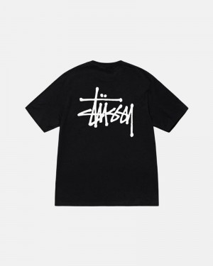 Tops Stussy BASIC STÜSSY Pretas | 46938-PQWE