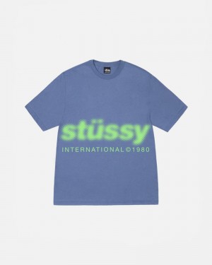 Tops Stussy BLUR Azuis | 56390-AZCP