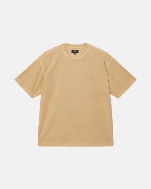 Tops Stussy LAZY Douradas | 18739-GFVW