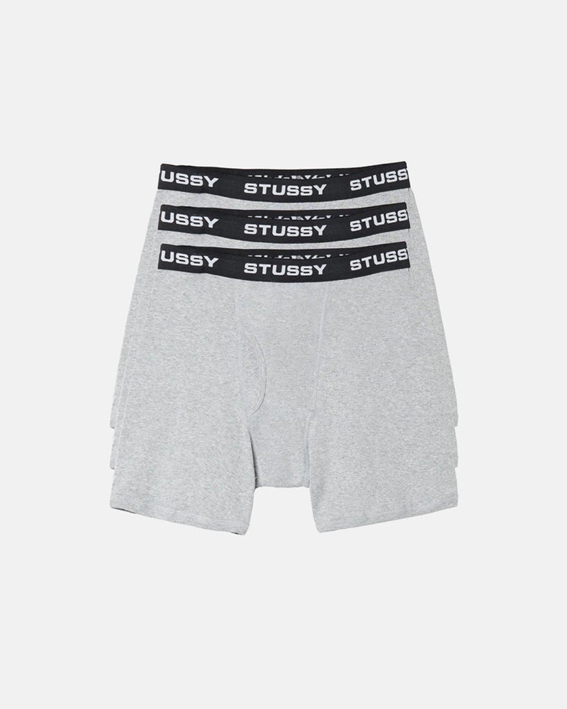 Acessorios Stussy BOXER BRIEFS Cinzentas | 52407-RIPY