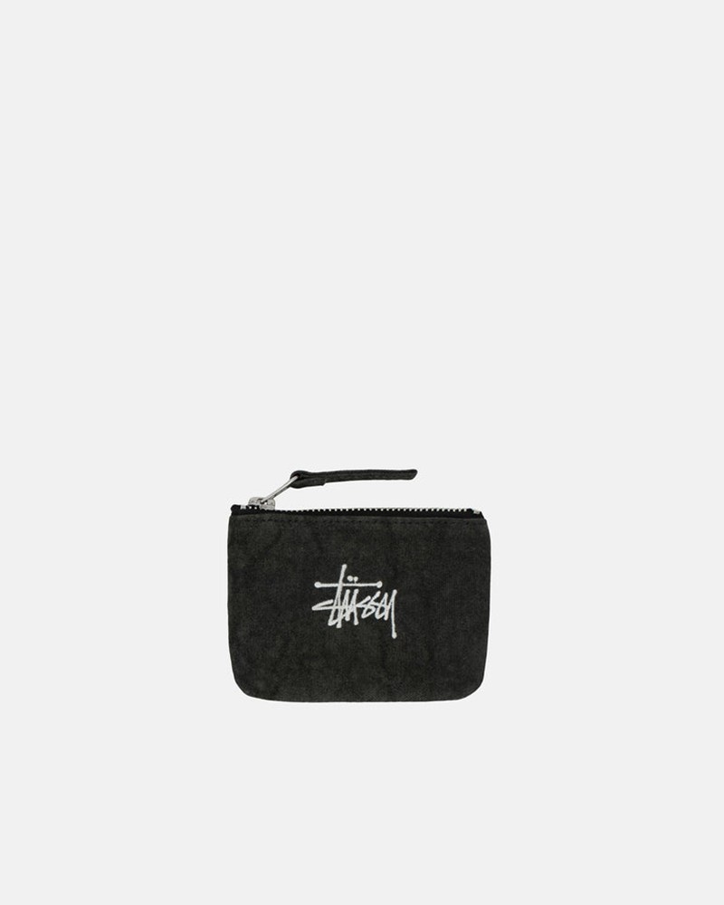 Acessorios Stussy CANVAS COIN POUCH Pretas | 58721-SXKB