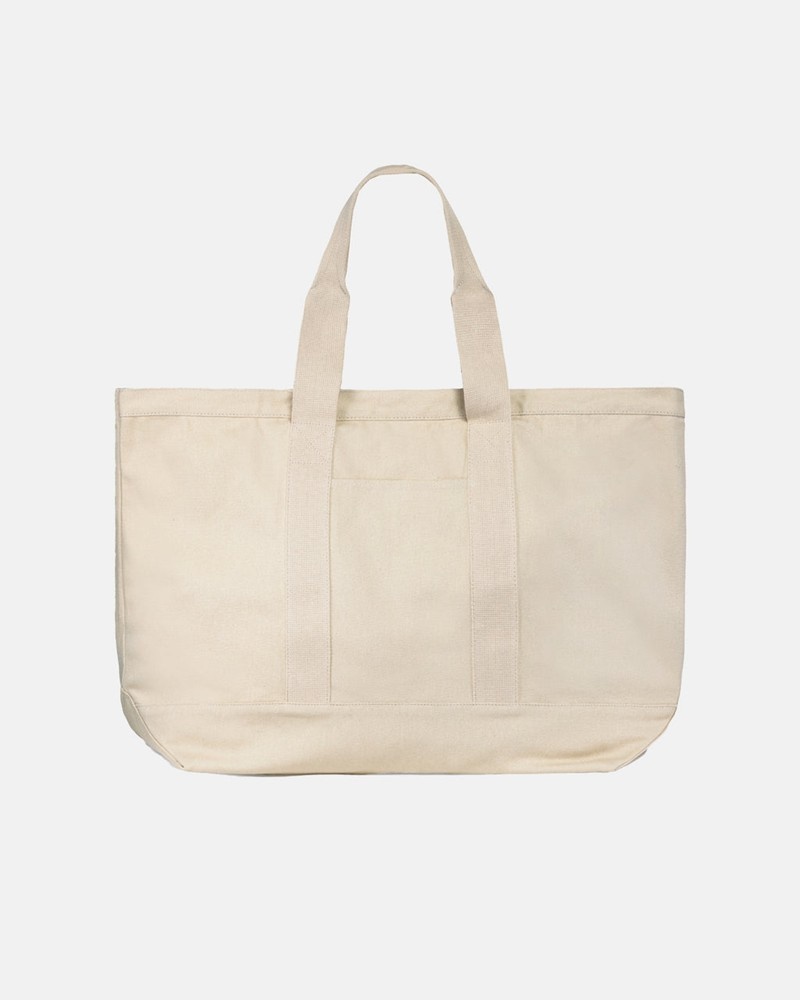 Acessorios Stussy CANVAS EXTRA LARGE TOTE BAG Bege | 04176-RLHP