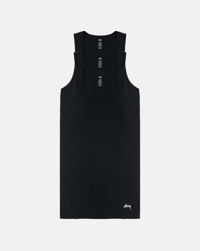 Acessorios Stussy TANK UNDERSHIRTS Pretas | 32178-JIBD