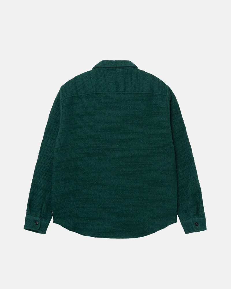 Agasalhos Stussy BOUCLE WOOL CPO Verdes | 72630-JQFP