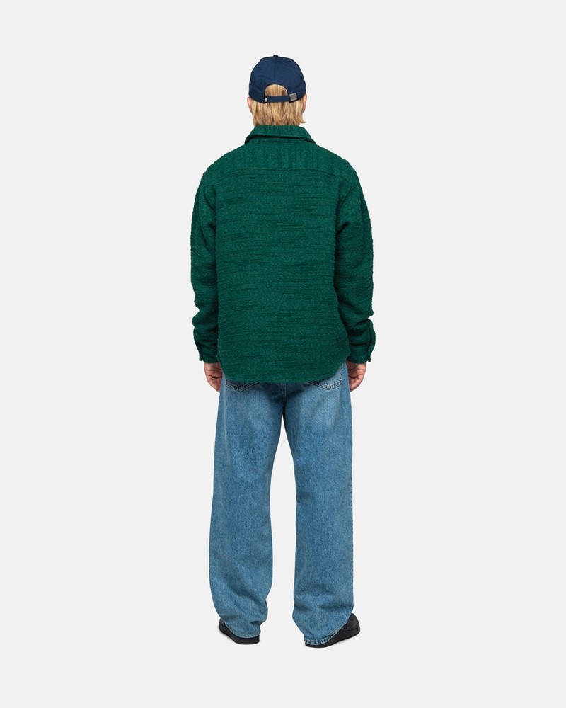 Agasalhos Stussy BOUCLE WOOL CPO Verdes | 72630-JQFP