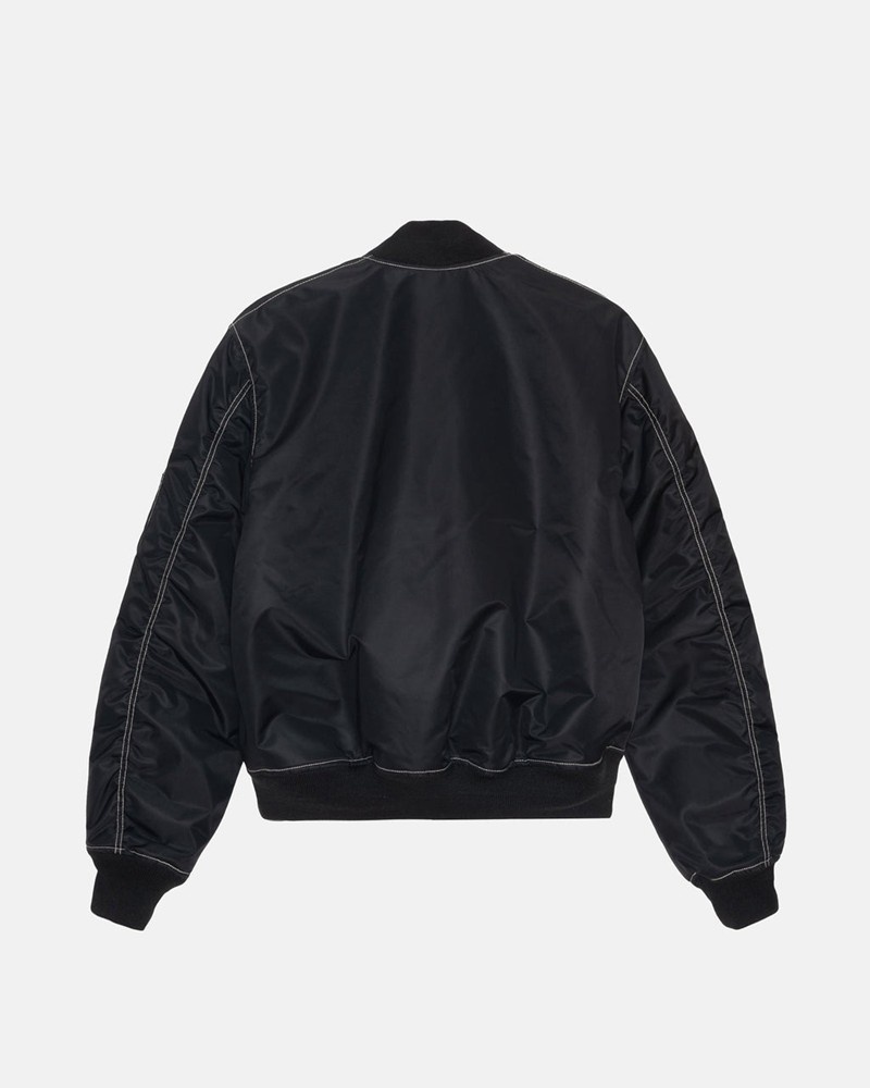 Agasalhos Stussy BUILT REVERSIBLE BOMBER JACKET Pretas | 43270-XVCN