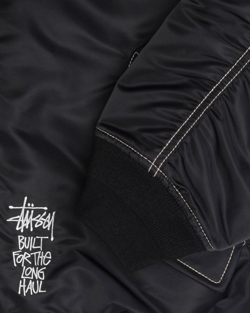 Agasalhos Stussy BUILT REVERSIBLE BOMBER JACKET Pretas | 43270-XVCN