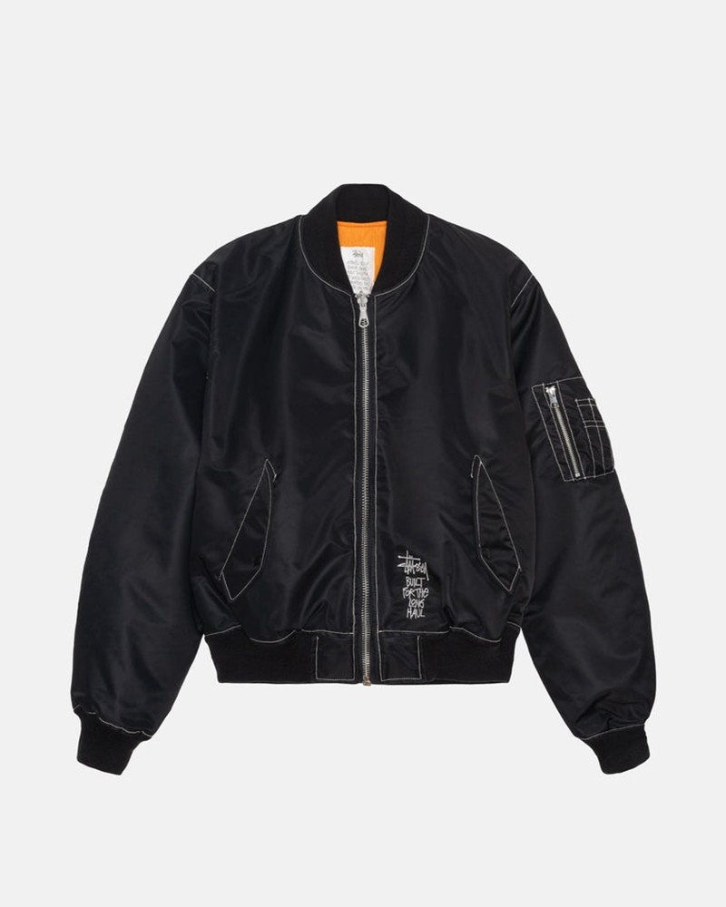 Agasalhos Stussy BUILT REVERSIBLE BOMBER JACKET Pretas | 43270-XVCN