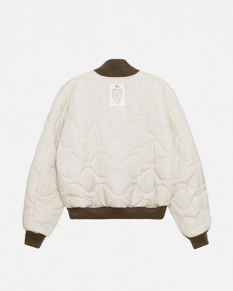 Agasalhos Stussy BUILT REVERSIBLE BOMBER JACKET Marrom | 28304-TROC