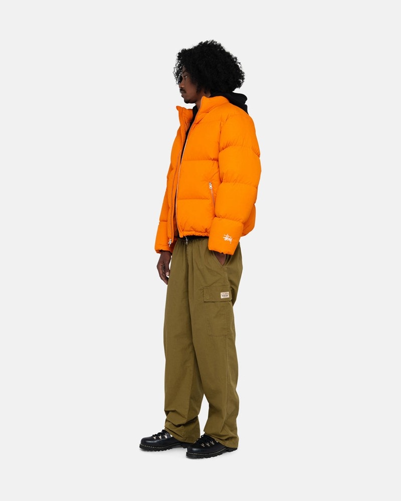 Agasalhos Stussy DOWN PUFFER NYLON Laranja | 18239-QVIA