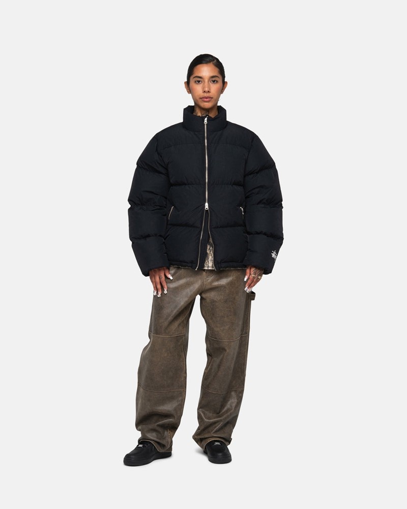 Agasalhos Stussy DOWN PUFFER NYLON Pretas | 12306-BRGD