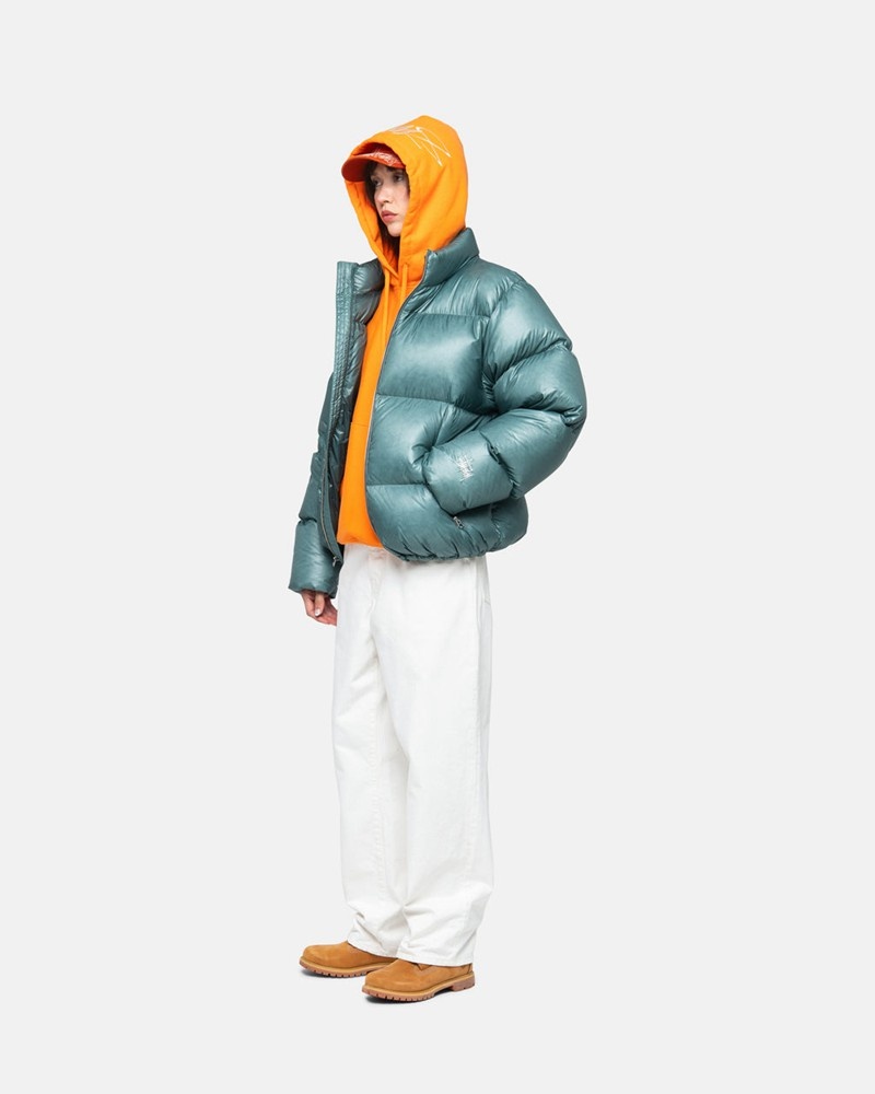 Agasalhos Stussy DOWN PUFFER PARACHUTE RIPSTOP Azuis | 52146-HCMO