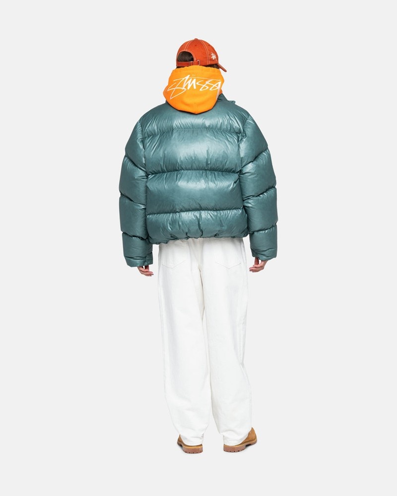 Agasalhos Stussy DOWN PUFFER PARACHUTE RIPSTOP Azuis | 52146-HCMO