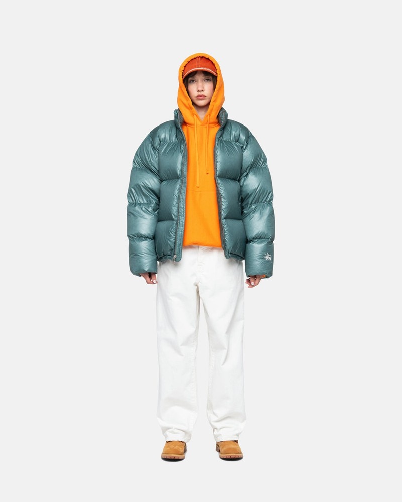 Agasalhos Stussy DOWN PUFFER PARACHUTE RIPSTOP Azuis | 52146-HCMO