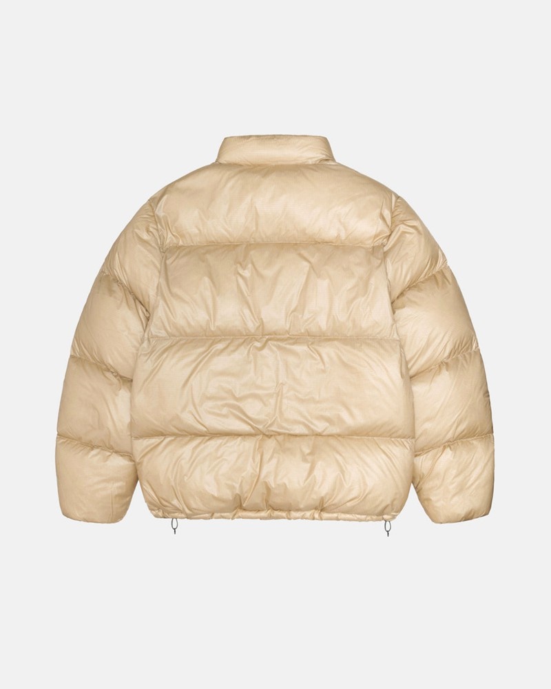 Agasalhos Stussy DOWN PUFFER PARACHUTE RIPSTOP Douradas | 16275-GQMC