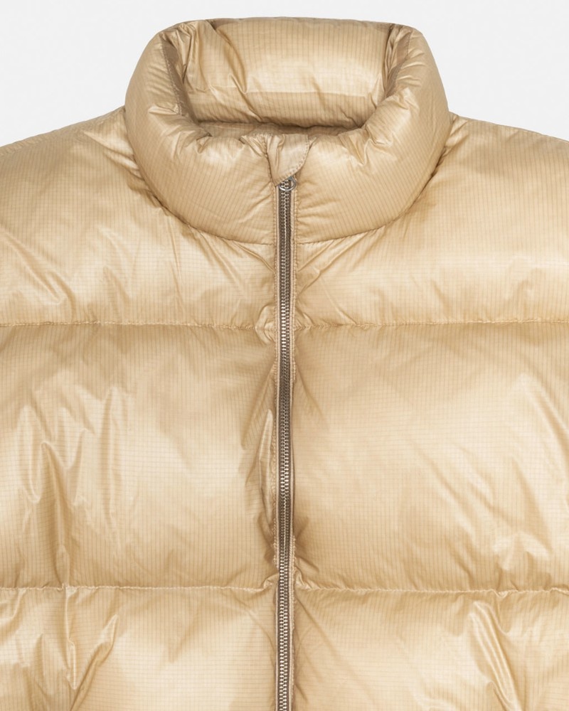 Agasalhos Stussy DOWN PUFFER PARACHUTE RIPSTOP Douradas | 16275-GQMC