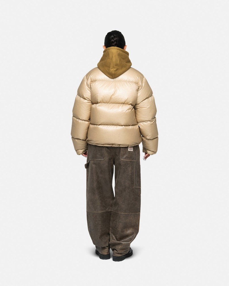 Agasalhos Stussy DOWN PUFFER PARACHUTE RIPSTOP Douradas | 16275-GQMC