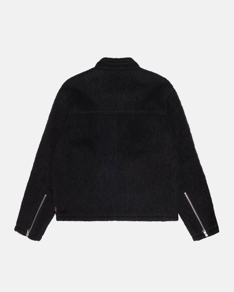 Agasalhos Stussy MOHAIR CLUB JACKET Pretas | 76209-KNMW