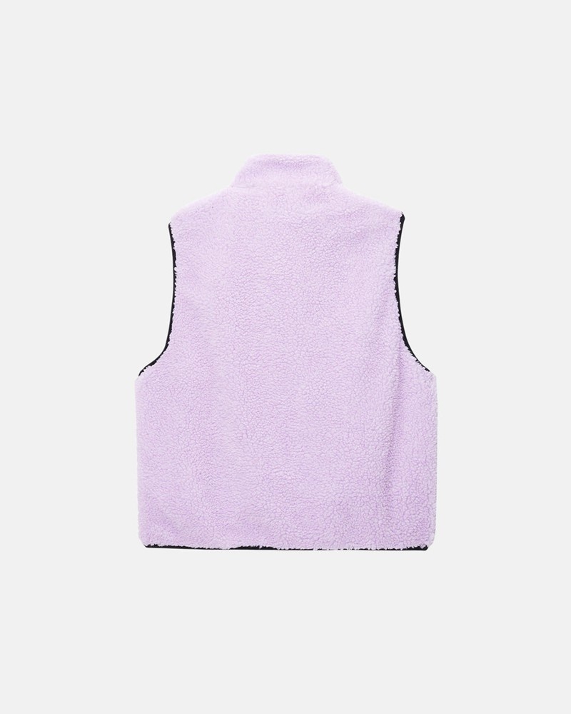 Agasalhos Stussy SHERPA REVERSIBLE VEST Lavanda | 50648-NIRF