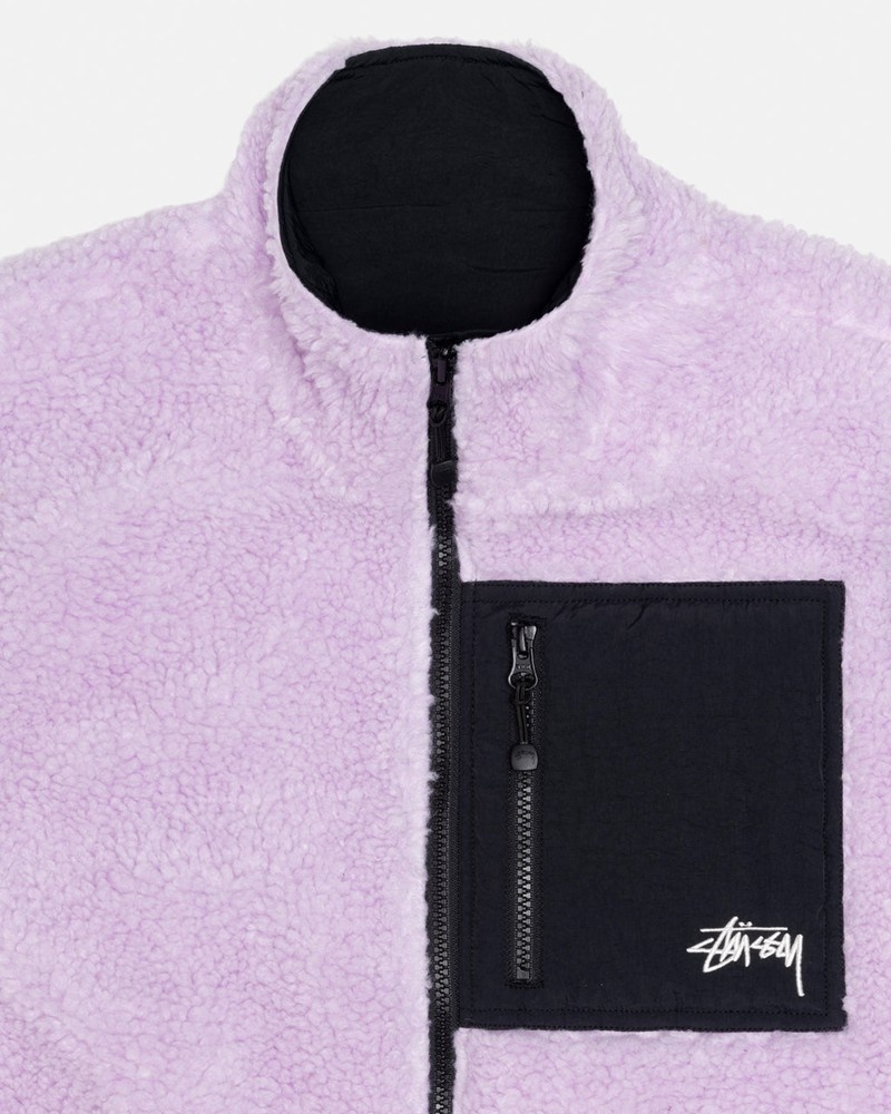 Agasalhos Stussy SHERPA REVERSIBLE VEST Lavanda | 50648-NIRF