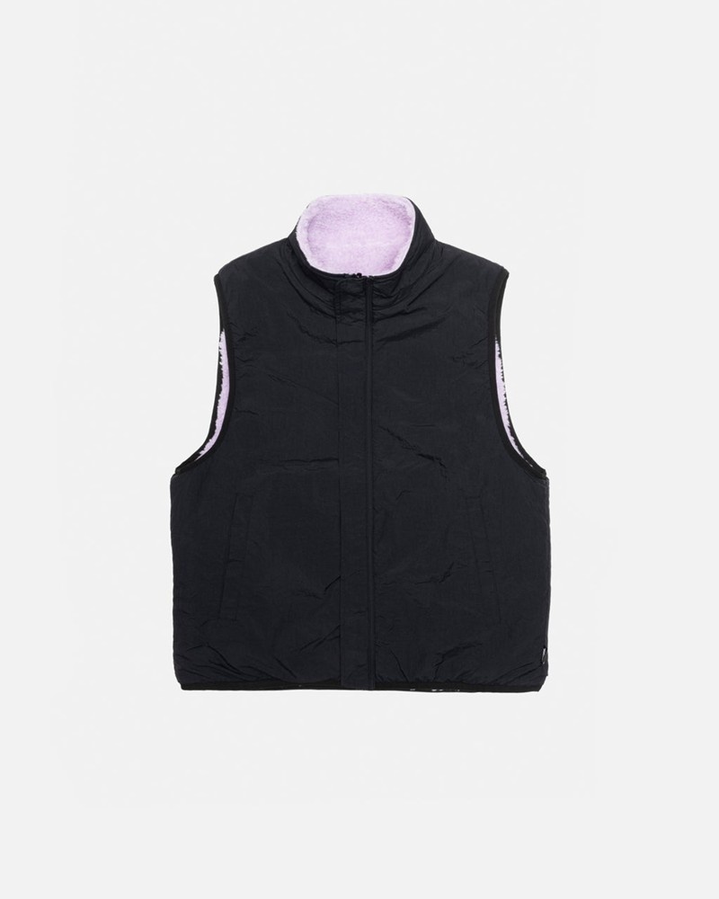 Agasalhos Stussy SHERPA REVERSIBLE VEST Lavanda | 50648-NIRF