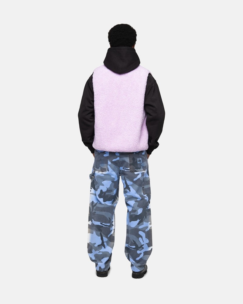 Agasalhos Stussy SHERPA REVERSIBLE VEST Lavanda | 50648-NIRF