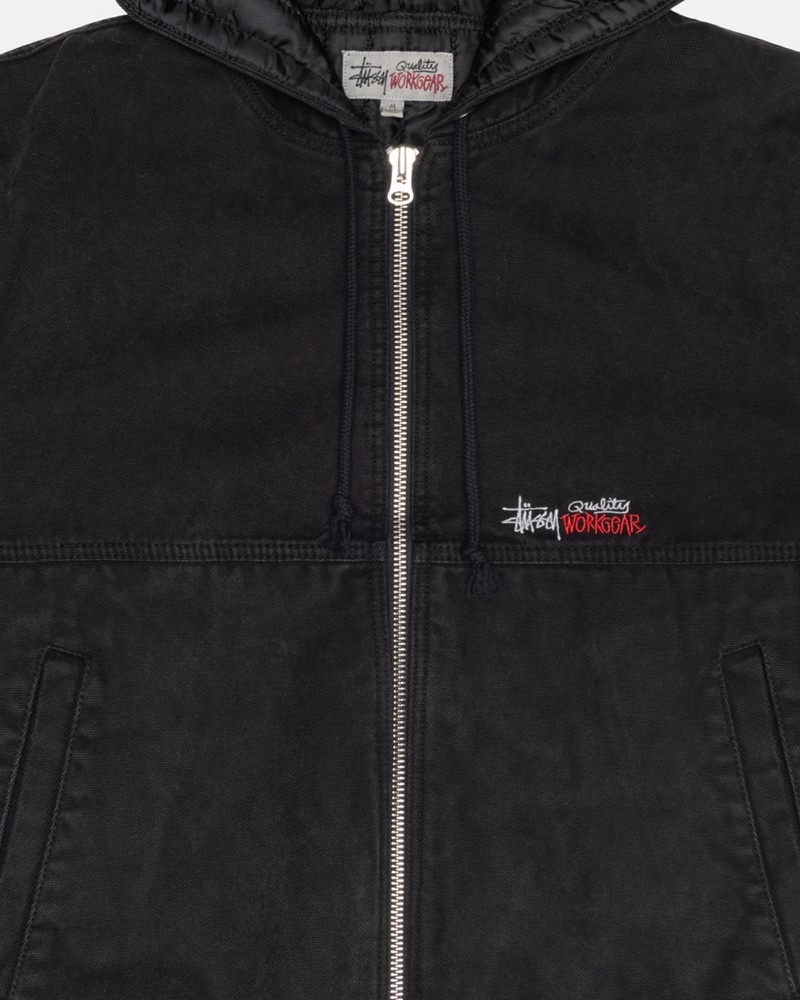 Agasalhos Stussy WORK JACKET INSULATED CANVAS Pretas | 14562-OTGL