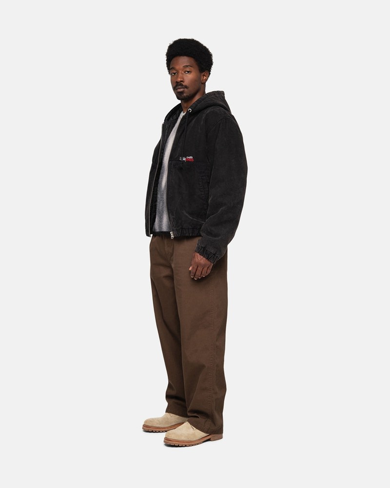 Agasalhos Stussy WORK JACKET INSULATED CANVAS Pretas | 14562-OTGL